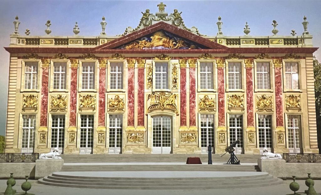 Restitution 3D du pavillon royal du chateau de Marly 