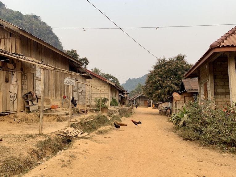 Village typique du Laos,