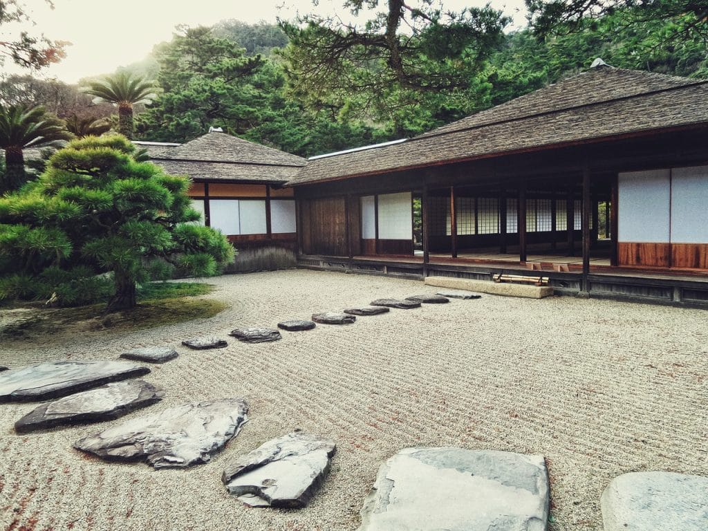 Sobriété et simplicité d’un jardin japonais 