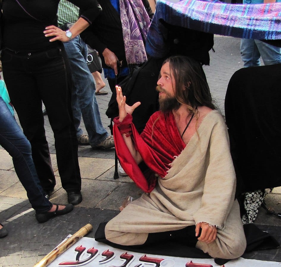 Un homme atteint par le syndrome de Jérusalem, et s'identifiant à un personnage biblique.