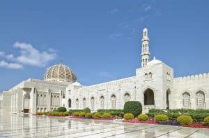 Grande mosquée blanche du sultan Qabus à Mascate 