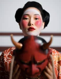 geisha de face