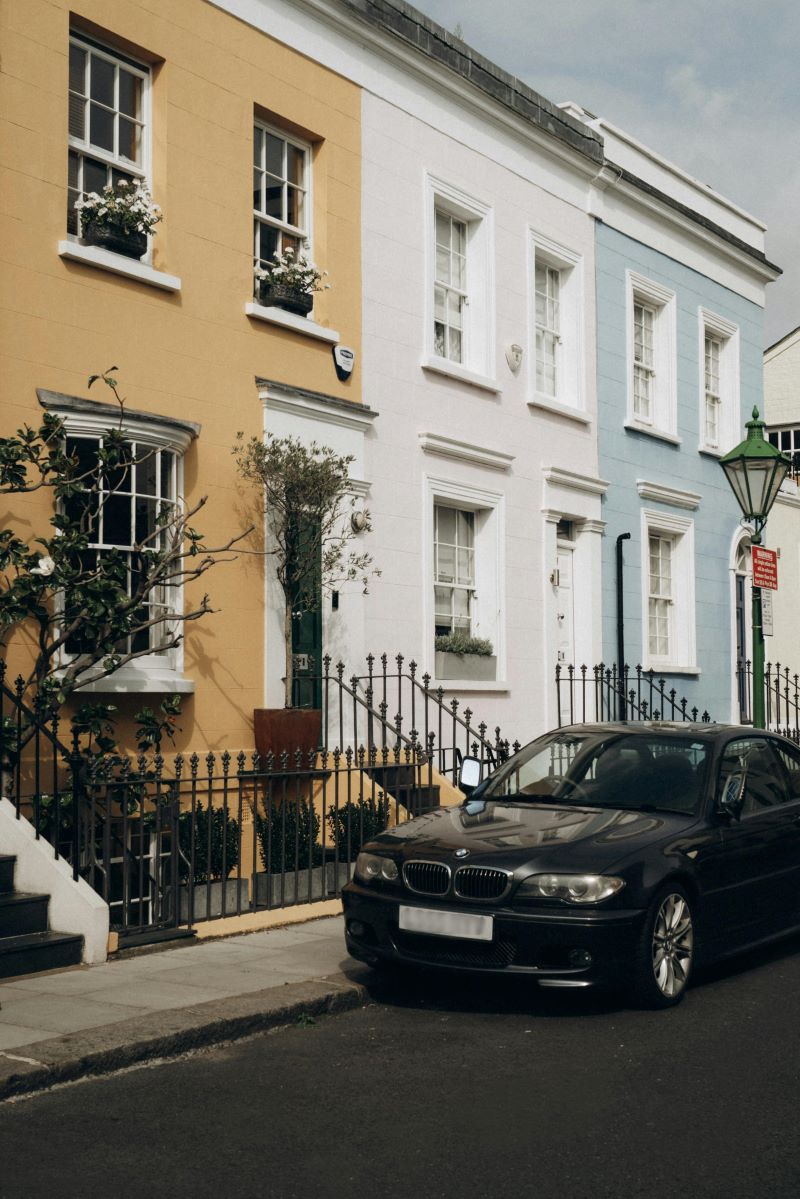 Célèbre rue colorée de Notting Hill à Londres